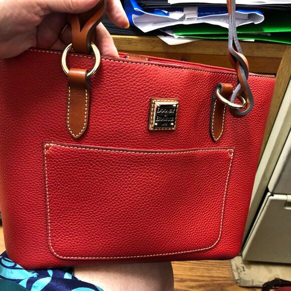 Dooney & Bourke Red Tote - Picture 9 of 13